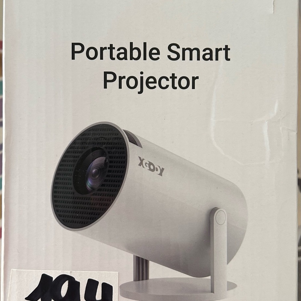 XGODY Portable Smart Projector - White